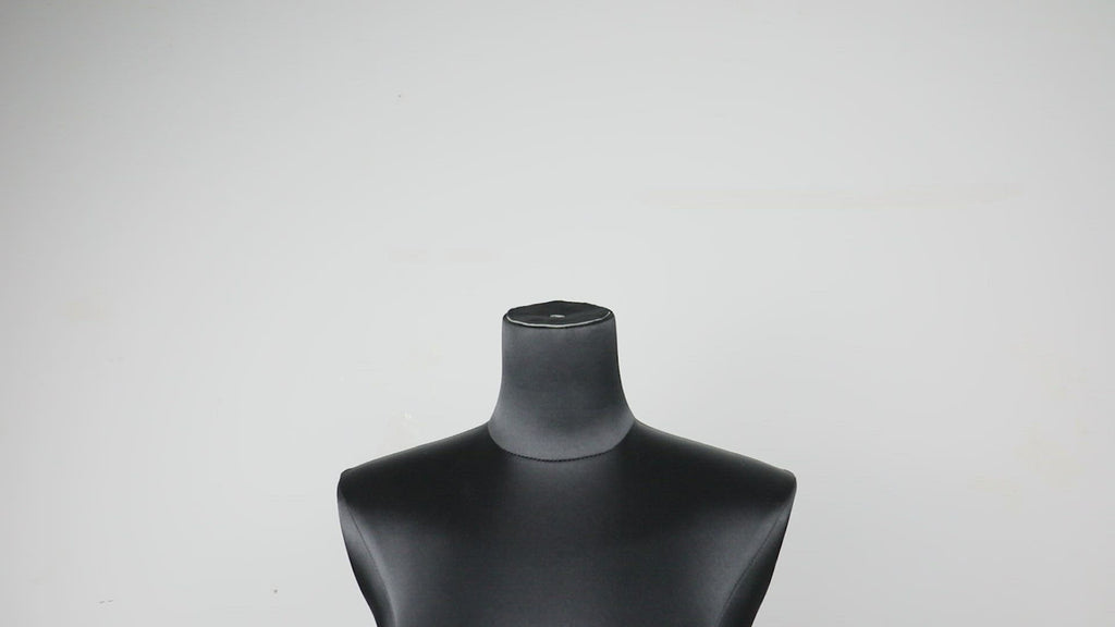 Jelimate Half Body Female Mannequin Torso Dress Form,Satin Fabric Mannequin Torso With Wooden Hands,Women Upper Torso Mannequin For Clothes Model,Clothing Boutique Store Window Display Mannequin