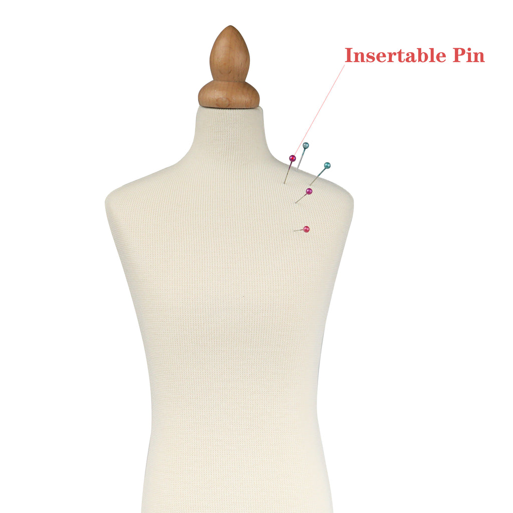 JELIMATE Half Scale Male Dress Form For Sewing,Pinnable 1/2 Or 1/3 Or 1/4