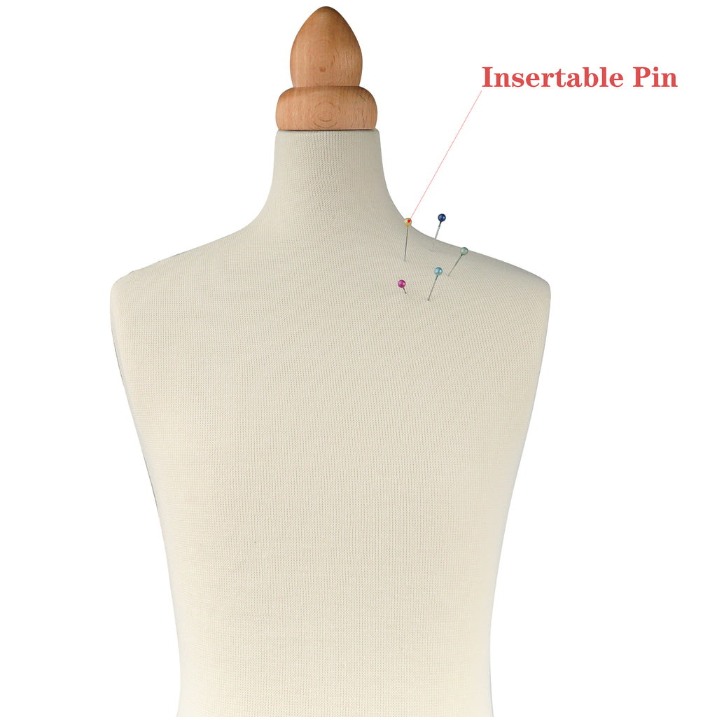 JELIMATE Half Scale Male Dress Form For Sewing,Pinnable 1/2 Or 1/3 Or 1/4