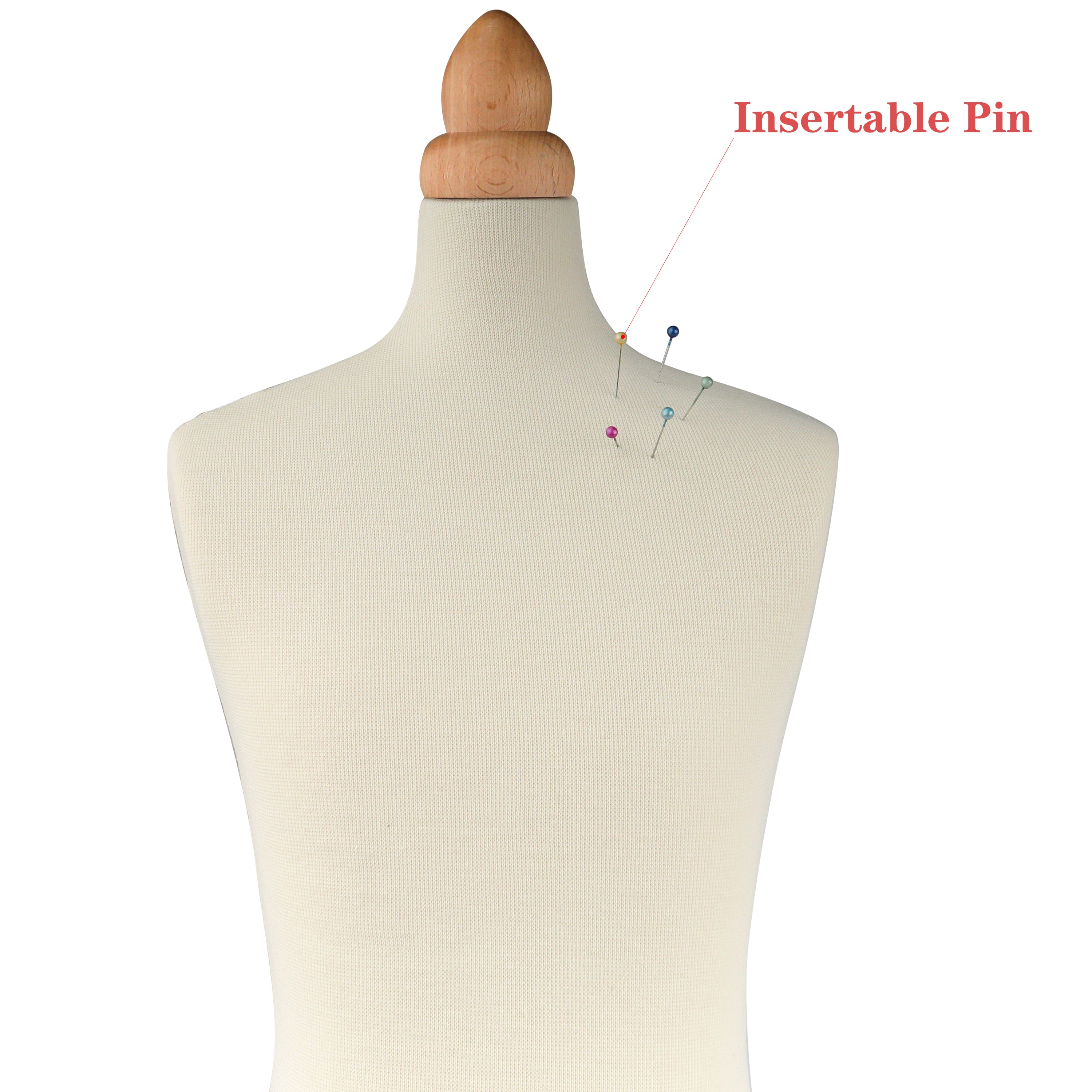 JELIMATE Half Scale Male Dress Form For Sewing,Pinnable 1/2 Or 1/3 Or 1/4