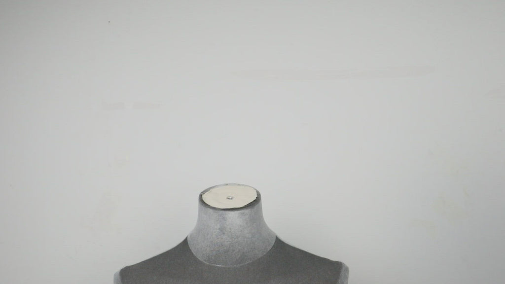 JELIMATE Velvet Female Mannequin Torso with Wooden Arms - Half Body Display Stand