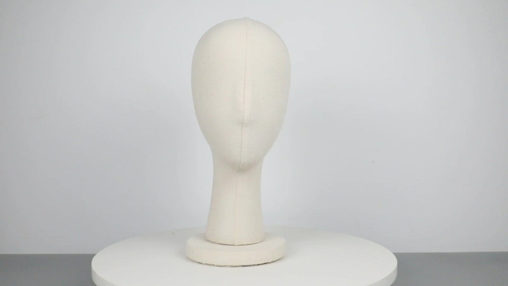 JELIMATE Elegant Velvet Mannequin Head Display | Female Head Block for Hat, Headband & Earring Showcase